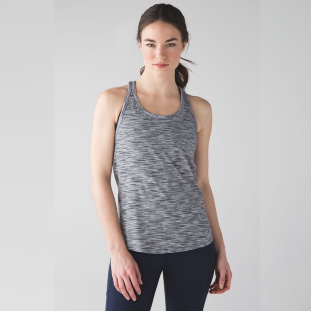 Lululemon Yogi Everyday Tank in 4 Color Space Dye White Black